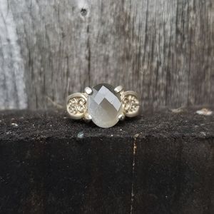 Grey Moonstone Ring